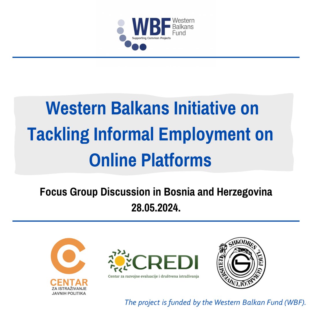 CREDI (@credibih) on Twitter photo ๐ฃ๏ธ On May 28, 2024, CREDI hosted a focus group on informal employment on digital platforms in Bosnia and Herzegovina! This event, part of the <a href="/FnduBalk/">Western Balkans Funds</a>-funded Western Balkans Initiative, brought together experts to discuss legal frameworks and market impacts.๐ ๐ฃ๏ธ On May 28, 2024, CREDI hosted a focus group on informal employment on digital platforms in Bosnia and Herzegovina! This event, part of the <a href="/FnduBalk/">Western Balkans Funds</a>-funded Western Balkans Initiative, brought together experts to discuss legal frameworks and market impacts.๐