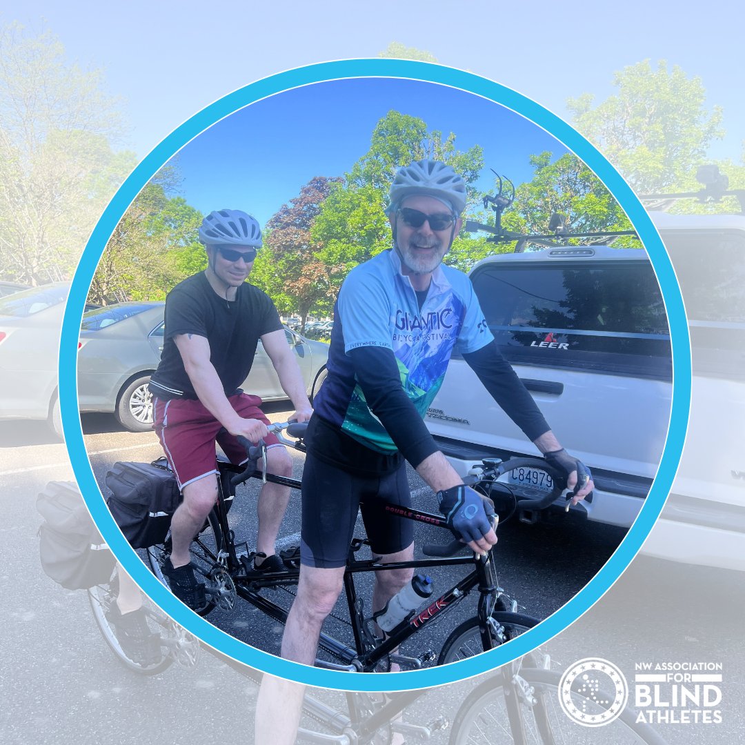 Our athletes and volunteers embody growth and determination! 🌟 Shout-out to Adam and John for boldly tackling a 20-mile ride, their first of 2024. Training for two triathlons this summer, they lead the pack and inspire us all to Grow Boldly! 🚴‍♂️💪 #NWBlindAthletes