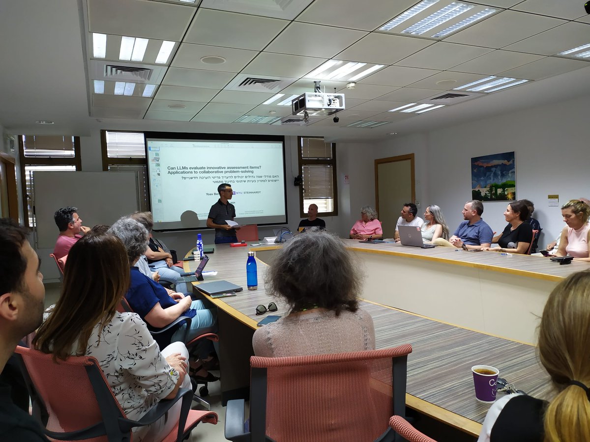 TAD Center for AI and DS at Tel Aviv University (@tad_tau) on Twitter photo Thanks to Prof. Yoav Bergner (NYU) and to Prof. Inbal Yahav Shenberger (TAU), for their interesting talks at TAD’s #AI and #Education community meeting <a href="/Tel_Aviv_Uni/">אוניברסיטת תל אביב Tel Aviv University</a>. We discussed how humans and machines work together to accomplish complex tasks.
See more> did.li/ZfWlC Thanks to Prof. Yoav Bergner (NYU) and to Prof. Inbal Yahav Shenberger (TAU), for their interesting talks at TAD’s #AI and #Education community meeting <a href="/Tel_Aviv_Uni/">אוניברסיטת תל אביב Tel Aviv University</a>. We discussed how humans and machines work together to accomplish complex tasks.
See more> did.li/ZfWlC