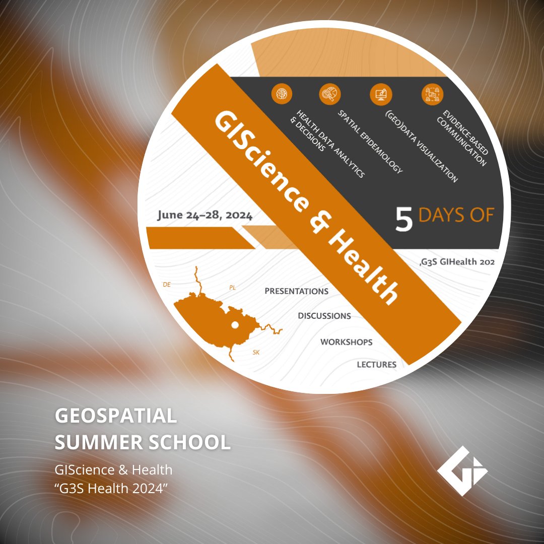 GeoSpatial Summer School 2024! 
🗓️ 24—28 June, 2024
📍 Olomouc, Czechia
🔍 GIScience &amp; Health - “G3S Health 2024”
Let's explore the future of health through the lens of geospatial science! 🌐🗺️
📌 Register Now: gisummer.upol.cz/2024/registrat…
To UPOL students, the fee is waived!