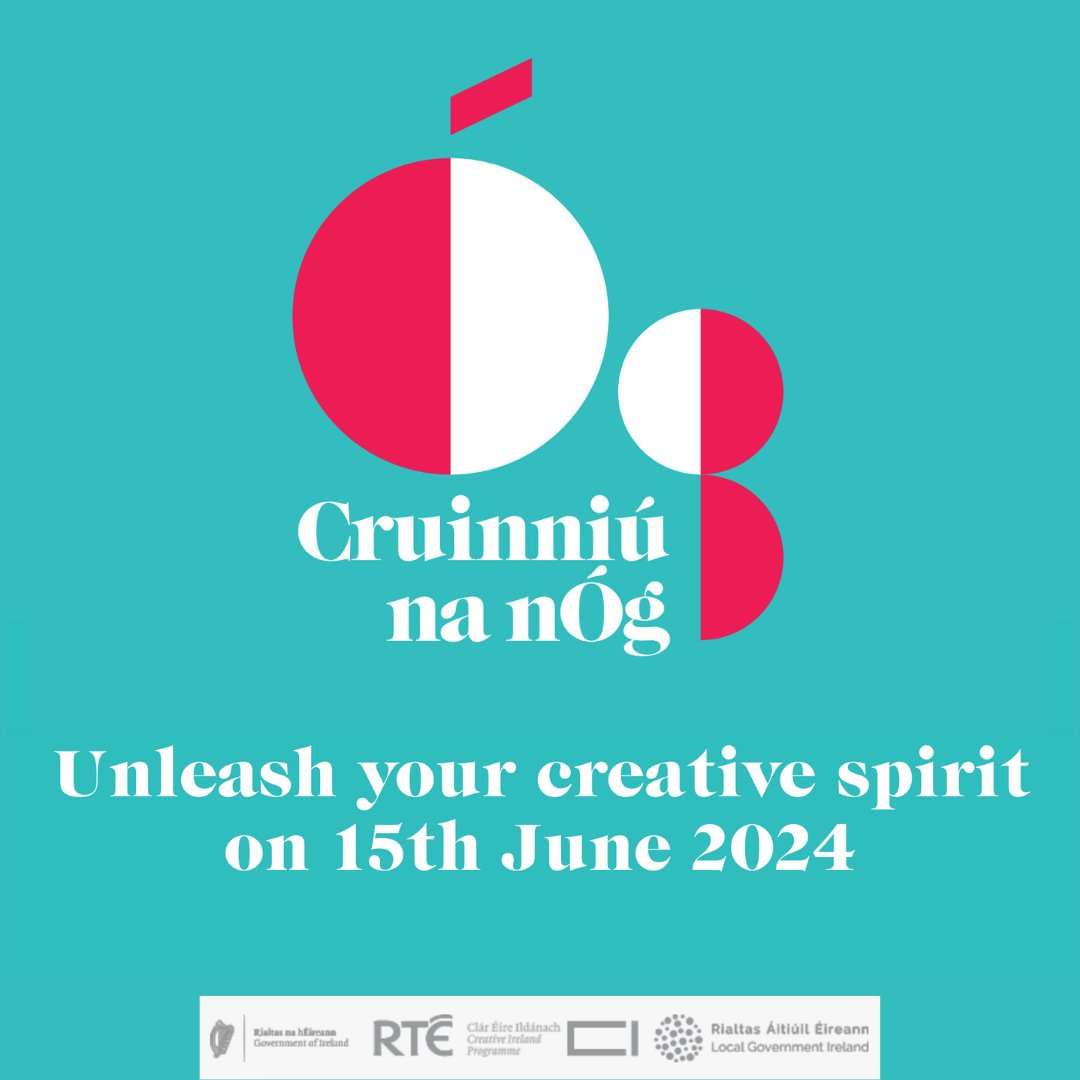 CityArtsGalway's tweet photo. Cruinniú na nÓg—a day of free creative activity for young people—will take place on Sat 15 June. There is a vibrant programme of arts activities and creative workshops for young people in Galway City. 

Discover all Galway City Cruinniú na nÓg events at https://t.co/fQHiqiqcQt https://t.co/fNzNlH1LFK