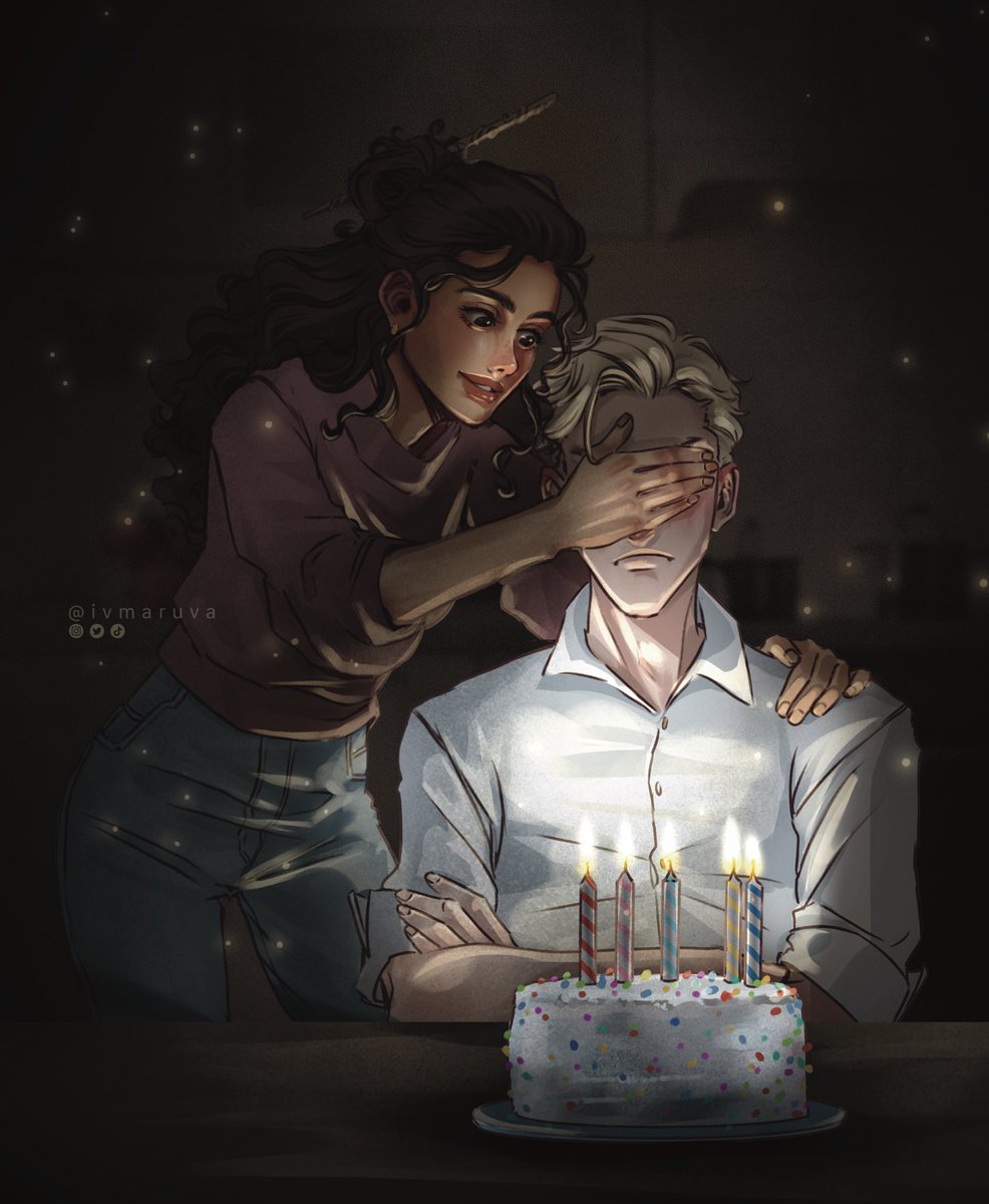 “Quit being stubborn, Draco. Now, make a wish!”

#HappyBirthdayDracoMalfoy

In my mind they just started dating and he never thought that she would know it was his birthday. 🥹