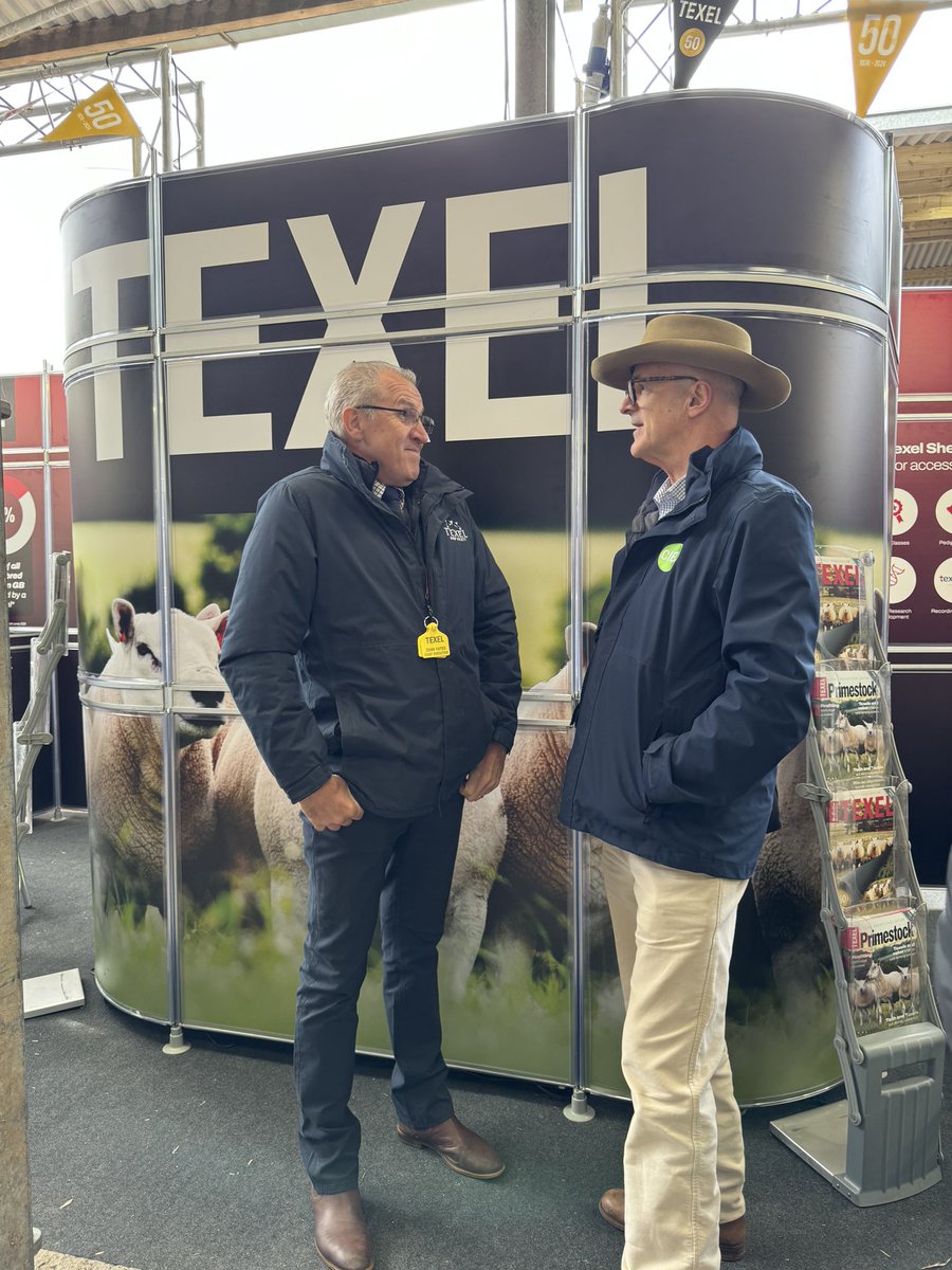 Mark Young - UK Agri-Tech Centre (@markyoungukatc) on Twitter photo Great catching up with John Yates of <a href="/BritishTexel/">British Texel Sheep</a> & hearing about introduction of #genomics to latest evaluations. This will deliver more value to more ram breeders & farmers through increased momentum in #genetic #improvement
#ScotSheep24 Great catching up with John Yates of <a href="/BritishTexel/">British Texel Sheep</a> & hearing about introduction of #genomics to latest evaluations. This will deliver more value to more ram breeders & farmers through increased momentum in #genetic #improvement
#ScotSheep24