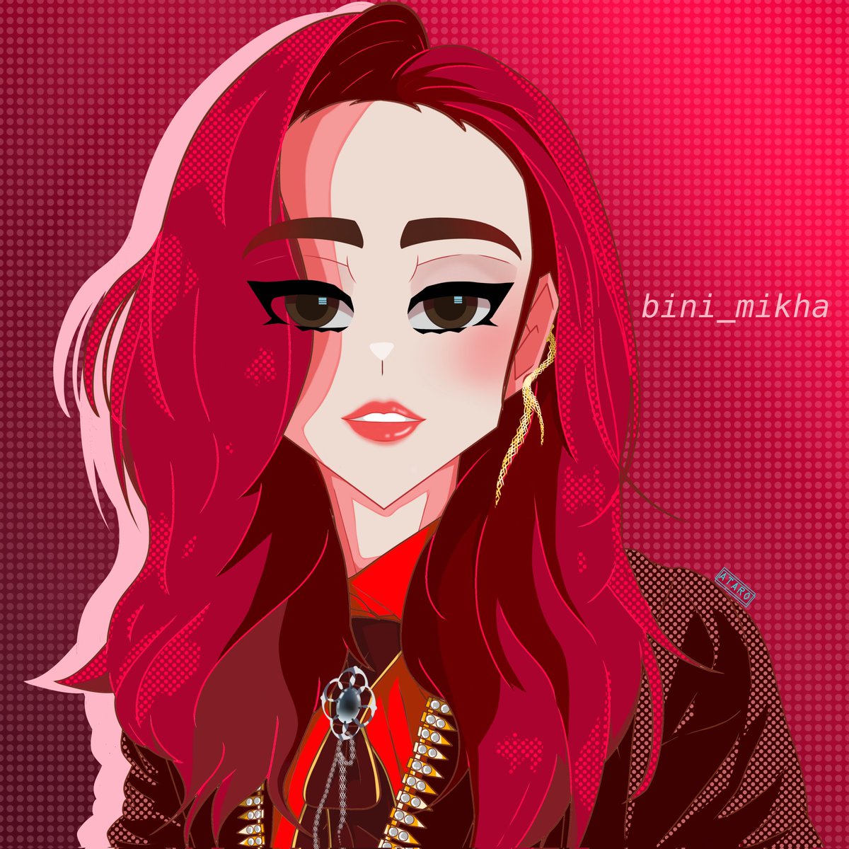 ataro_kun_'s tweet photo. Mikha Lim fanart🦊♥️

So this is what I have been working on when I was cafe hopping for 2 days. Finally finished it! Sana mapansin mo @bini_mikha hehe

#Bini #binimikha #artistontwittter https://t.co/cs1swKobp6