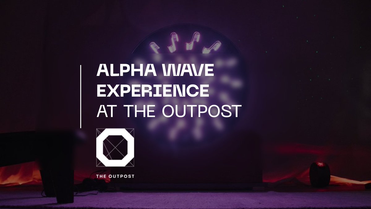 The Alpha Wave Experience is at The Outpost ! 

This reinvention of the Dream Machine is a multisensory artwork lies at the intersection of contemporary art, musical composition, and sound environment.

By experiencing it, with closed eyes, you receive Alpha waves induced by the
