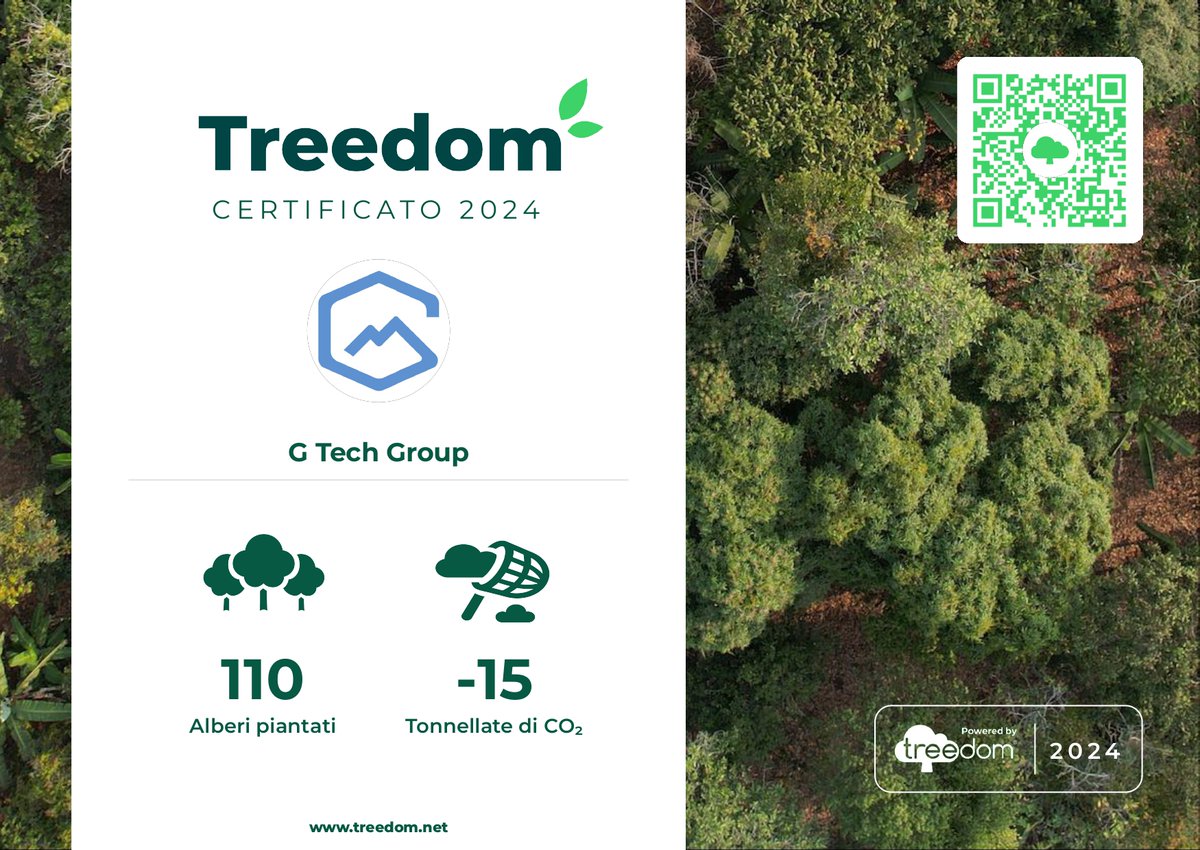 GTechGroupIT's tweet image. 🌍✨ Celebriamo la Giornata Mondiale dell&apos;Ambiente con un impegno concreto! 🌱✨ Anche quest&apos;anno, siamo felici di annunciare che abbiamo piantato altri 30 alberi, arrivando a un totale di 110 alberi e 14,70 tonnellate di CO2 assorbita! 💚 Ogni albero piantato è un passo verso un…