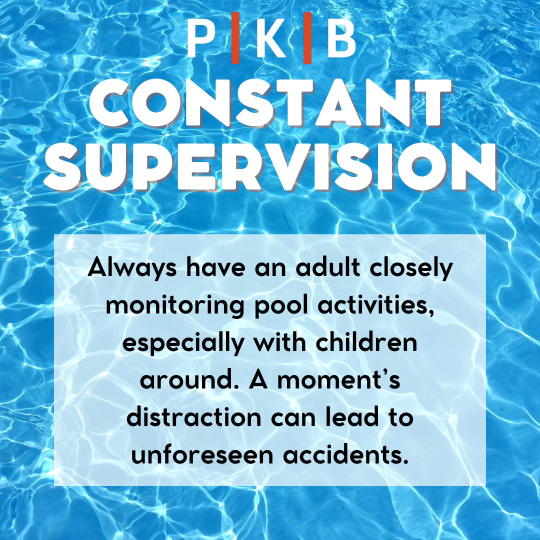 pkblawfirm's tweet image. Nothing beats a refreshing dip in the pool on a hot day, especially when done safely. Here's a quick guide to ensure you enjoy worry-free poolside fun all summer long.

As always, should legal matters arise this summer, do not hesitate to give us a call. #pkb #poolsafetytips
