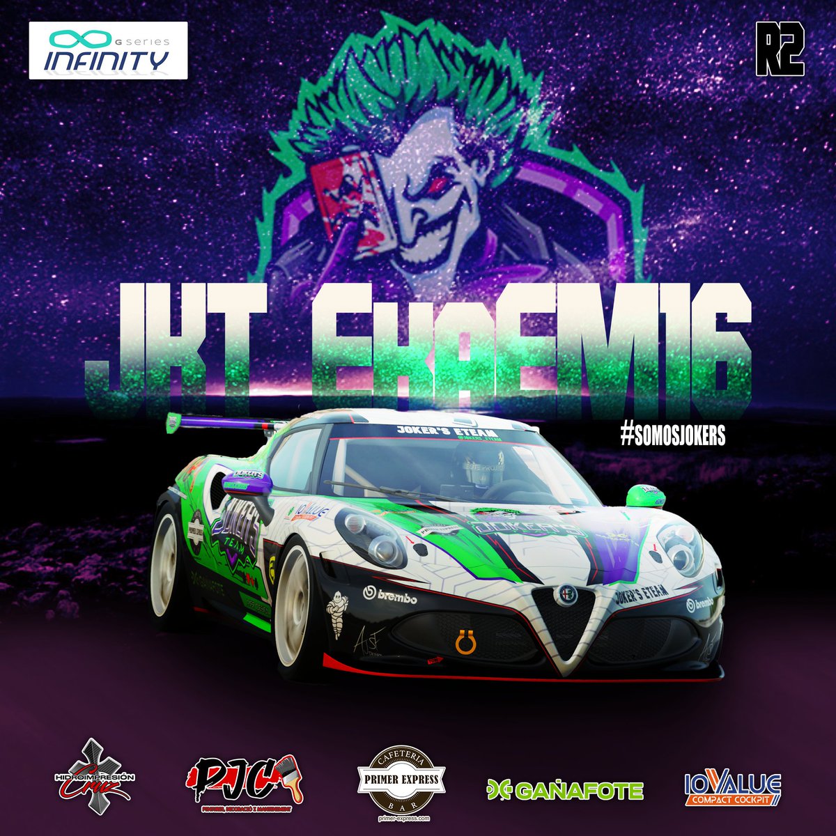 #GT7 #RaceDay

🏁 ¡Seguimos con la R2️⃣ de iGt Lite  <a href="/AGarnata/">Alejandro Garnata</a>! 🏁

🚗| Alfa Romeo 4C Gr4
🗺️| Mount Panorama
👤| <a href="/ekagtav/">JKT_EkaEM16</a>
⏰| 22:15
🖌️| <a href="/AJSF_design/">AJSF_design</a>
🪧| <a href="/DanielMosteiro/">Daniel Mosteiro</a>

📺| Sigue la retransmisión en twitch.tv/alejandro_garn…

#SomosJokers 💚💜