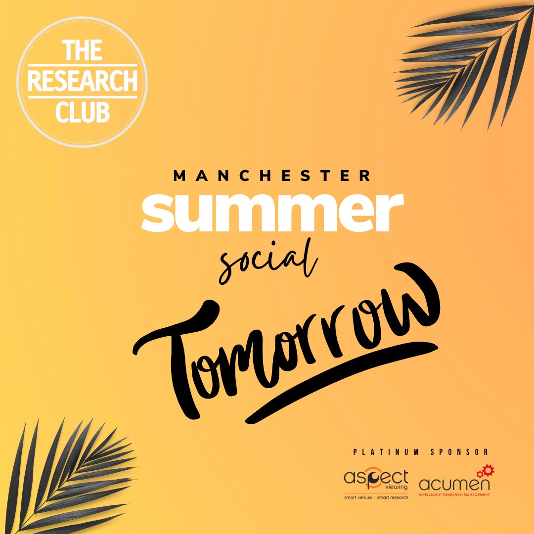 We're really looking forward to seeing you all tomorrow in Manchester! Attendees be sure to check your emails for details about the night and if you're coming solo and would like a member of the team to help with introductions drop us a line!