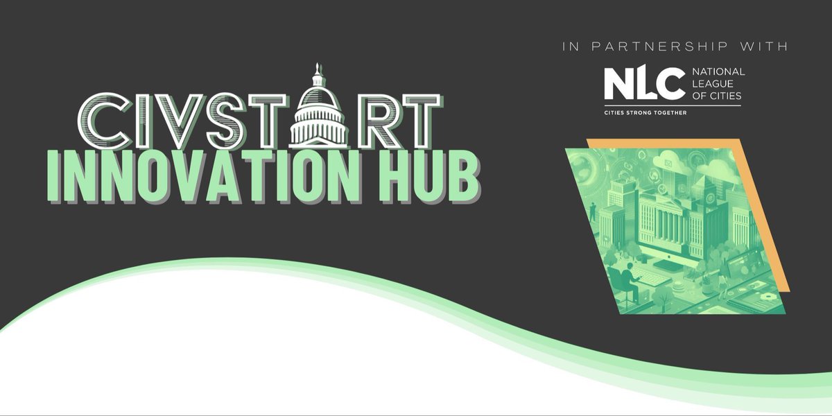 CivStart's tweet photo. 🌟 Join us as we announce the @LeagueofCities as a founding partner in the @CivStart Innovation Hub. Hear from leaders and network with fellow innovators. RSVP now at https://t.co/Lix25jx3uq! 

#GovTech #PublicSector https://t.co/eR9chKcR2i