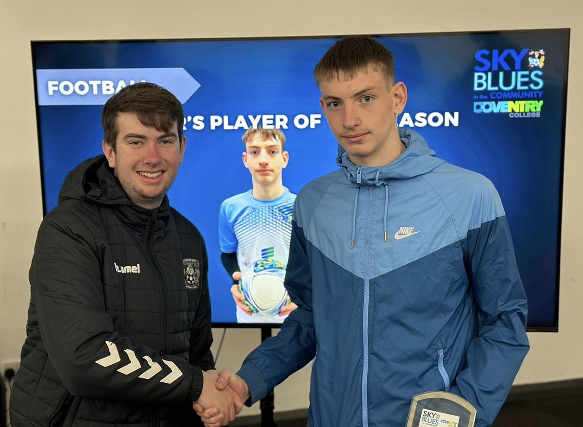 Congratulations to the <a href="/coventrycollege/">Coventry College</a> Football Education Programme award winners for 2023-24 season

A fantastic season from all the players involved, a big thank you to all the clubs for supporting the players. 

#covcollege #playerpathway #thejourney