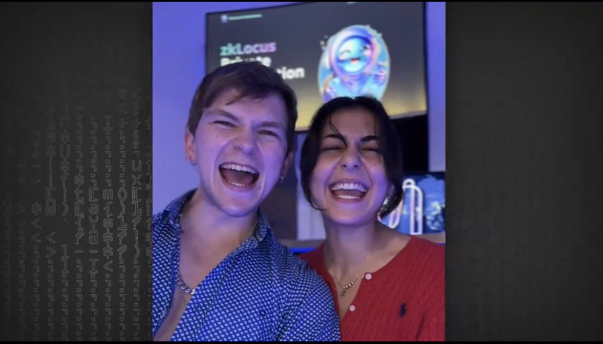 Happy <a href="/MinaProtocol/">Mina Protocol (httpz) 🪶</a> forking 🎉

🔴 At 00:36, you can see a familiar face and, of course, <a href="/zkLocus/">zkLocus</a>