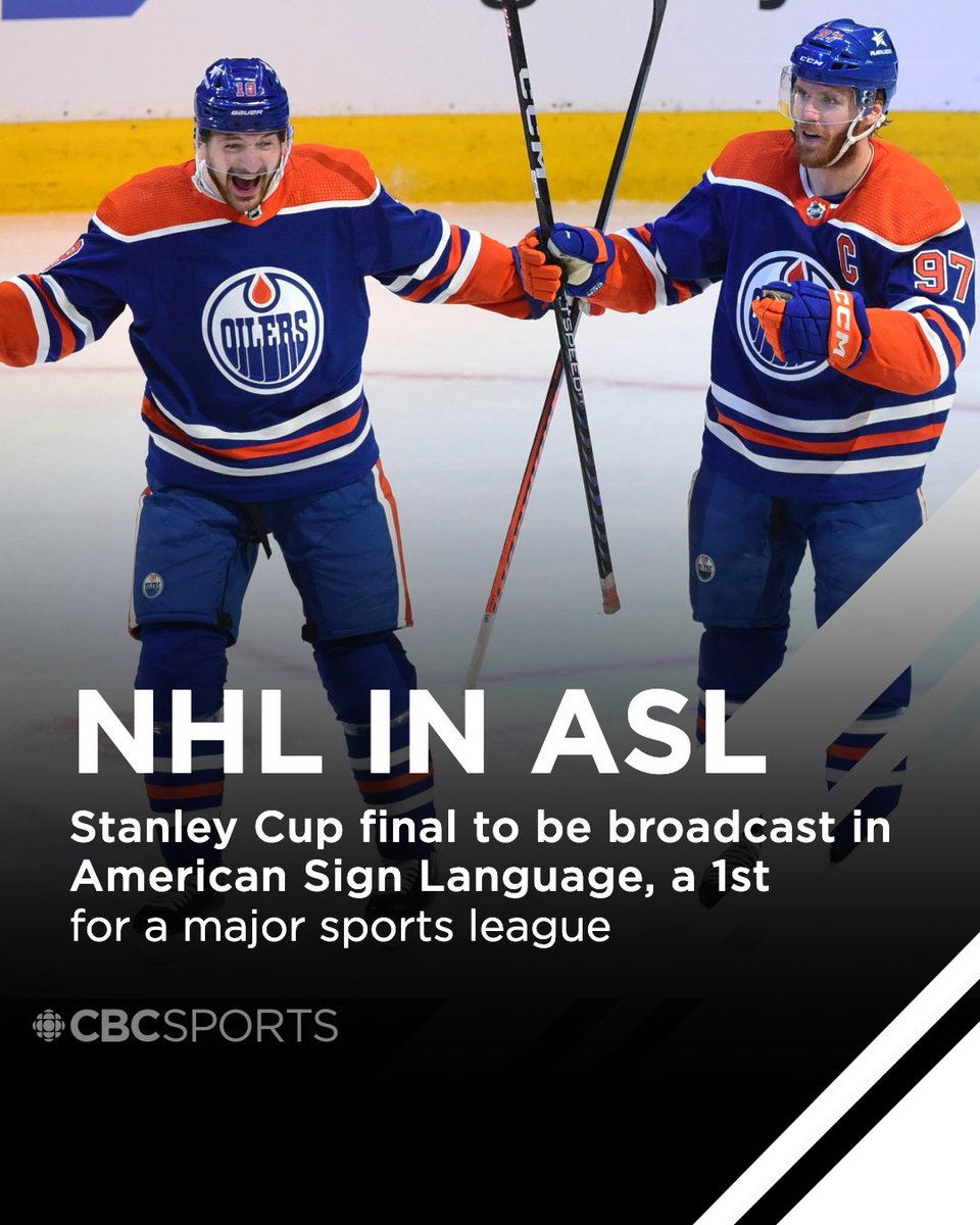 NHL 1st major sports league to broadcast games in American Sign Language

cbc.ca/sports/hockey/…