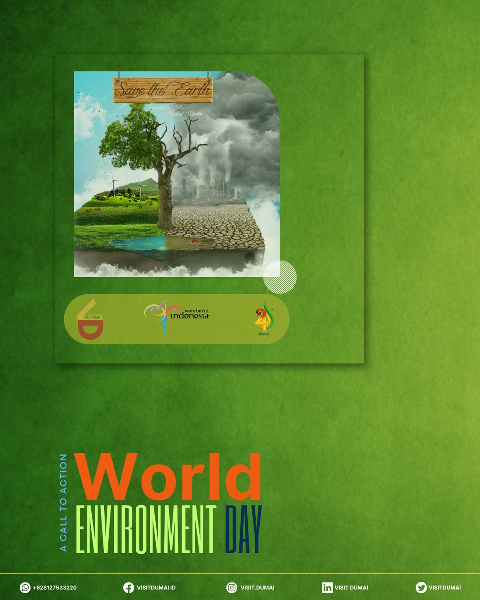 visitdumai's tweet image. Let&apos;s celebrate World Environment Day by giving Dumai, and our planet, the voice they deserve!

#WorldEnvironmentDay
#StopWaterPrivatization 
#ProtectOurHeritage
#VisitDumai