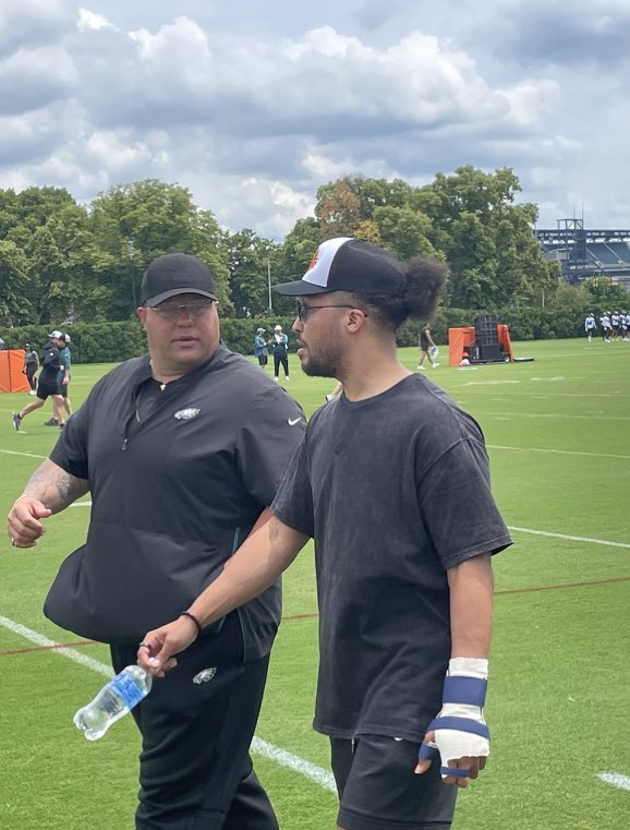 NBA_NewYork's tweet photo. Jalen Brunson spotted at Eagles minicamp https://t.co/yoZ3C4Ixqz