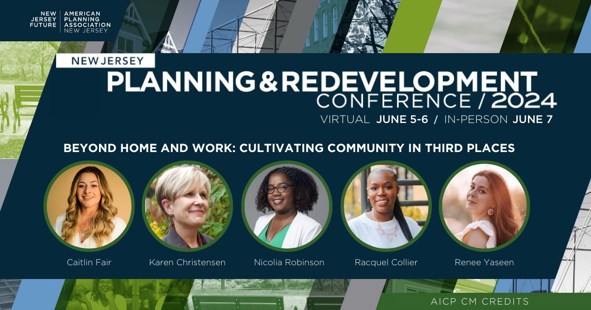 Cooper Carry (@coopercarry) on Twitter photo #CooperCarry's, Nicolia Robinson is joining fellow planning experts at the NJ Planning + Redevelopment Conf! The panel will discuss how to recapture third places through innovative development, redevelopment, zoning reform, and programming.
<a href="/NewJerseyFuture/">New Jersey Future</a> <a href="/NJ_Planning/">APA New Jersey</a> #NJPRC24 #CooperCarry's, Nicolia Robinson is joining fellow planning experts at the NJ Planning + Redevelopment Conf! The panel will discuss how to recapture third places through innovative development, redevelopment, zoning reform, and programming.
<a href="/NewJerseyFuture/">New Jersey Future</a> <a href="/NJ_Planning/">APA New Jersey</a> #NJPRC24