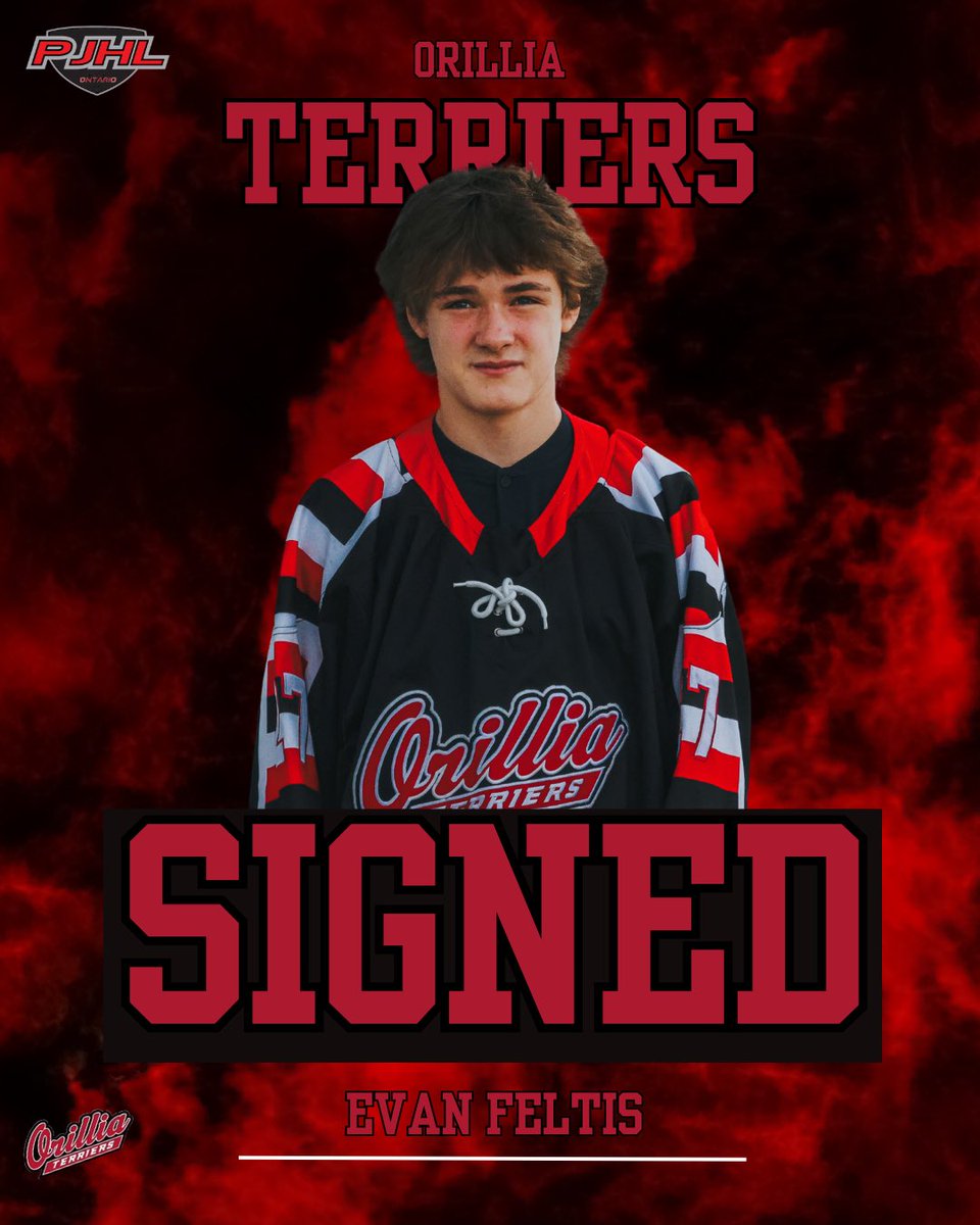 🚨 SIGNING ALERT 🚨 

The Orillia Terriers are pleased to announce we have signed ‘07 D Evan Feltis ahead of the 2024 - 25 PJHL Season.

Welcome to Orillia Evan