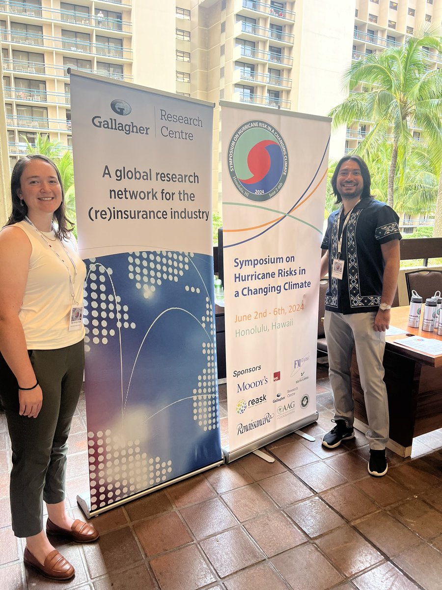 Students attending the Symposium on Hurricane Risk in a Changing Climate