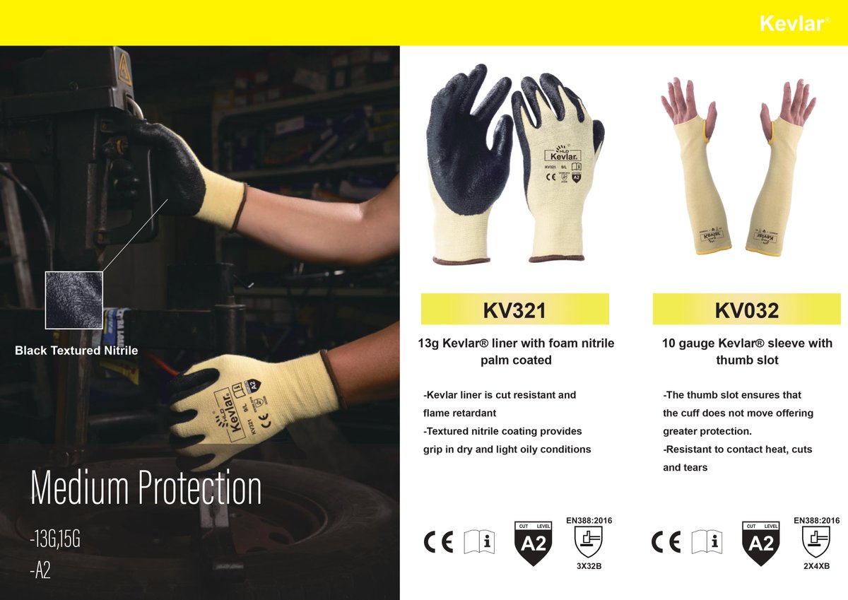 kld_da's tweet image. Our Kevlar/Aramid Series gloves provide excellent cut protection while protecting hands and gloves from heat and flame.  If you can&apos;t handle the heat, get in the kitchen with Kevlar Series gloves!  #kevlar #PPE #cutprotection #safetyequipment