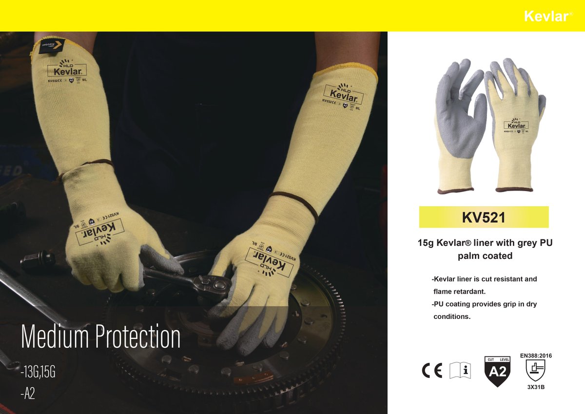 kld_da's tweet image. Our Kevlar/Aramid Series gloves provide excellent cut protection while protecting hands and gloves from heat and flame.  If you can&apos;t handle the heat, get in the kitchen with Kevlar Series gloves!  #kevlar #PPE #cutprotection #safetyequipment