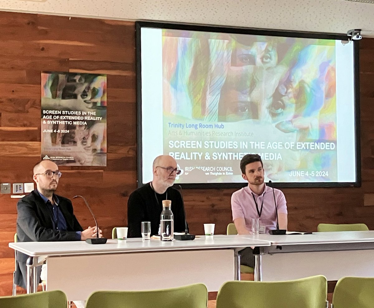JDMcGlynn's tweet photo. How fantastic to get to put my interactive media / ludomusicological hat on this afternoon while chairing our sixth session in #SSXR, “Cameras, Perspectives &amp; Immersive 
Practices” – our wonderful panelists included Julián de la Fuente Prieta (@UAHen) and @kierannolan (@DkIT_ie) https://t.co/Gd8W6Lg9ke