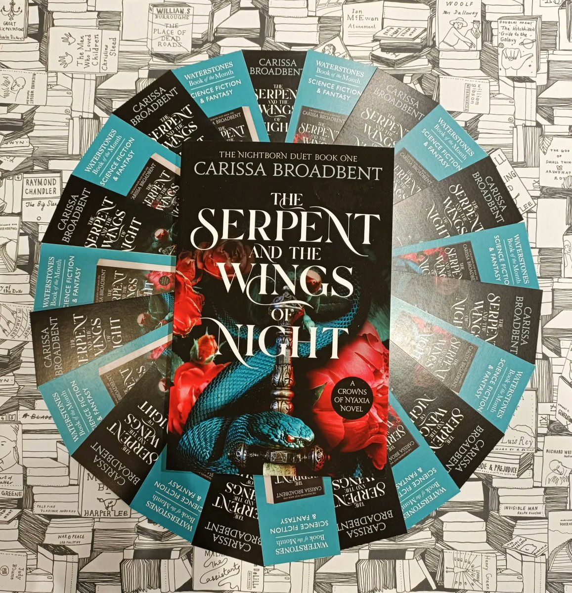 HemelWstones's tweet photo. Let's read up to chapter 20 shall we @WaterstonesBrae?
#bookshopbuddyread #theserpentandthewingsofnight
#waterstones https://t.co/Lm7r8CDWgi