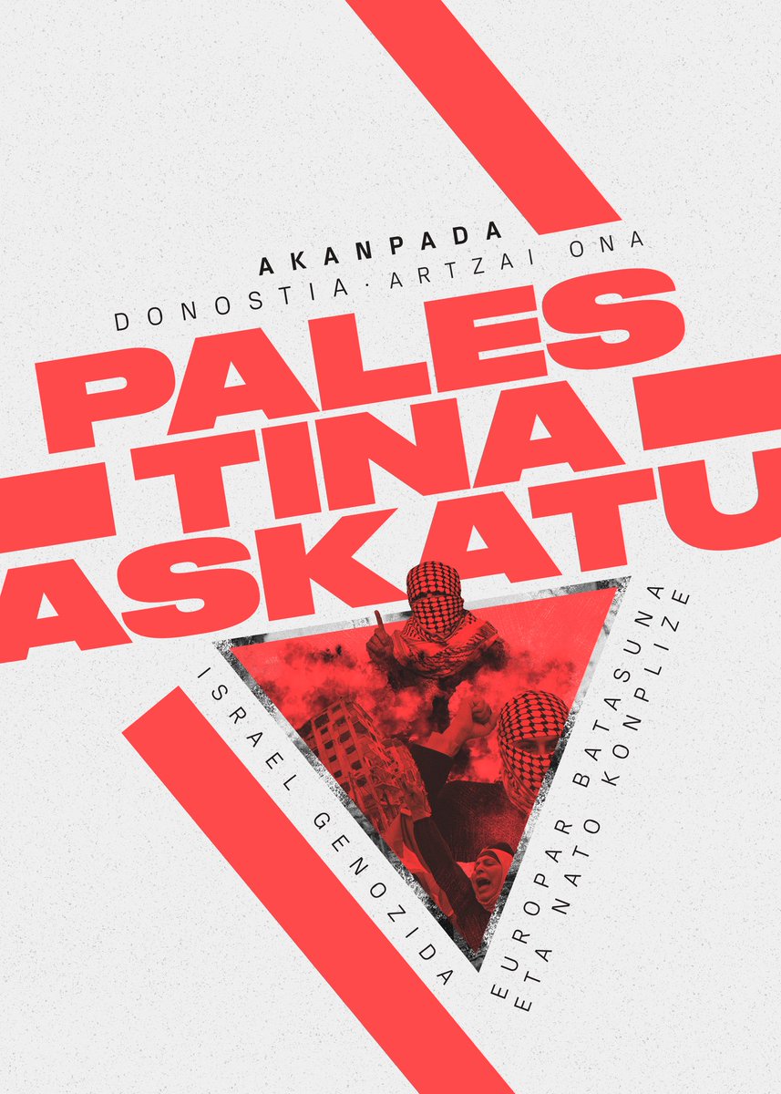 GKSozialista's tweet photo. 🇵🇸 Palestinaren askatasuna aldarrikatzeko eta Europar Batasunak sarraskian duen erantzukizuna salatzeko kanpaldia hasi dugu Donostiako Artzai Onan.

Animatu bertaratzera! https://t.co/ELS4VFZOG3