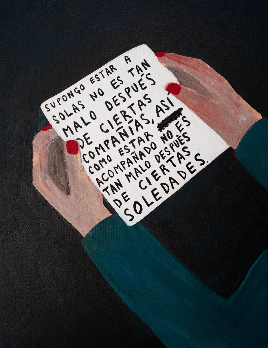 Fig. 1: “Ciertas soledades.” (Acrílico sobre tela) 

Primera pieza de la residencia en Hotel Hércules.