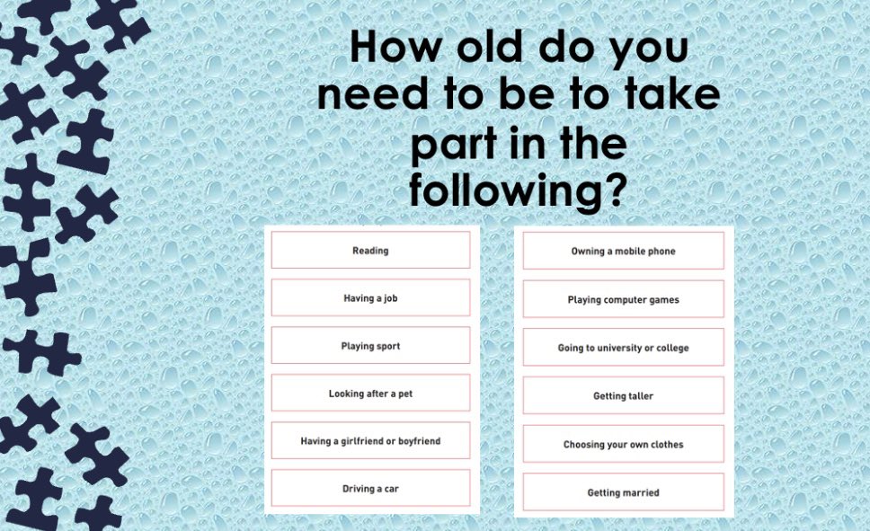 RoseCallaway3's tweet photo. Thinking about growing up & the changes this brings during assembly this morning. Some very interesting answers to the question- how old do you need to be to take part in the following? @JigsawEduGroup @inclusion_s @AsWainscott @johnbryantHT @LAHam21 @Primary1stTrust #ChangingMe https://t.co/qvP1OTBSzi