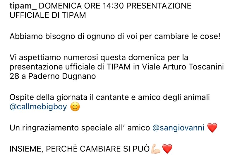 sangiovanninews's tweet photo. sangiovanni sostiene il progetto TIPAM, un’associazione fondata da ‘Scuola per cani’, per ricordare e promuovere l’importanza dell’educazione dei cani e dei loro padroni🐾❤️ https://t.co/Pg1JYPgUmd