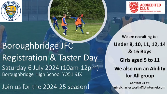 Image from Boroughbridge Juniors FC (@BbridgeJFC)