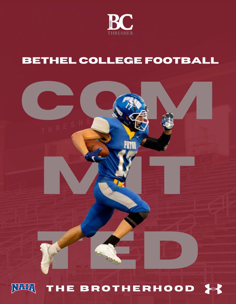 Officially committed to Bethel College! Can’t wait to make some magic happen
@CoachStokesBC 
@CoachDHud_BC 
<a href="/Coach_DavisPHS/">Kenny Davis</a> 
<a href="/CoachDEvans_/">Dakota Evans</a> 
#onlythebeginning