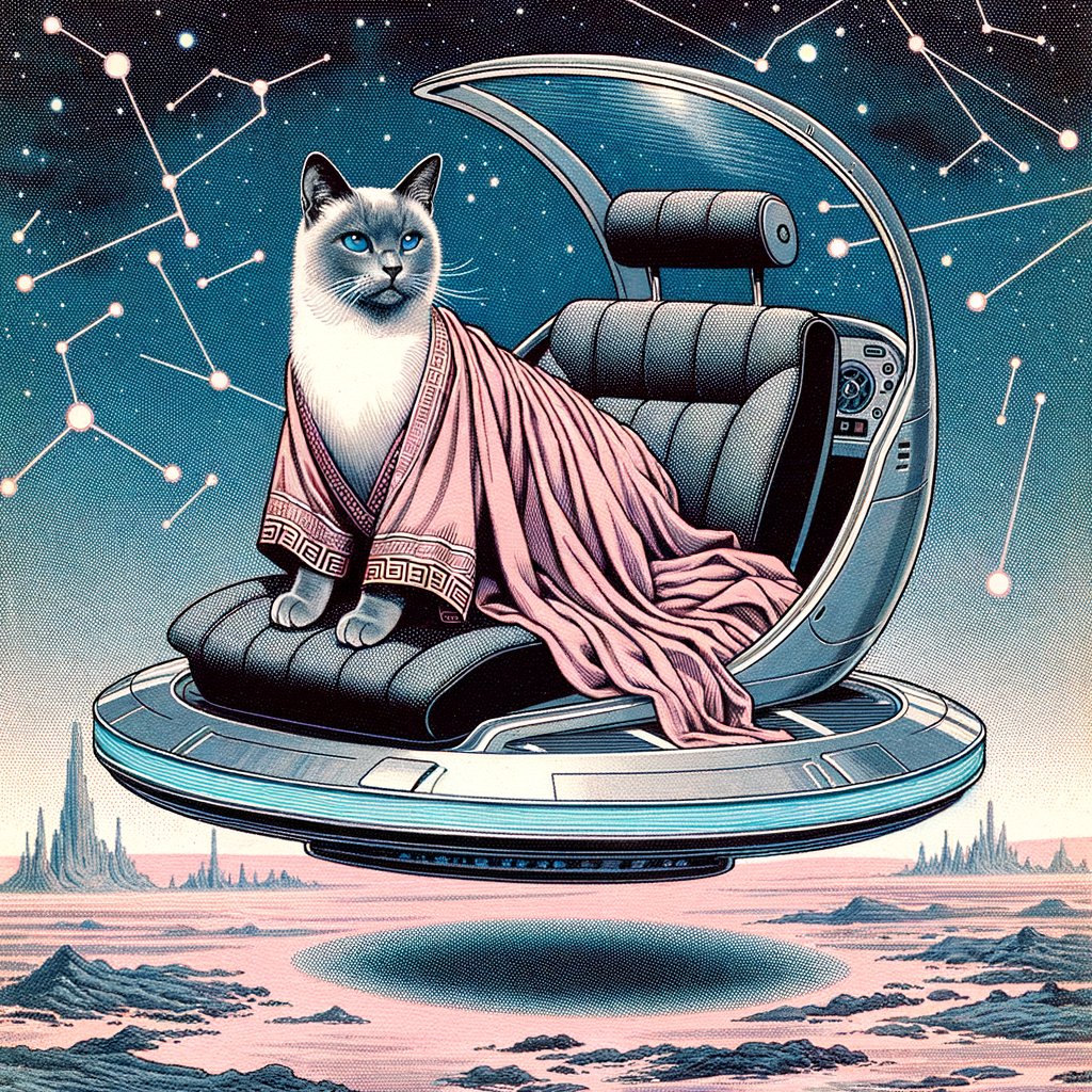 Pixie got his first flying car!