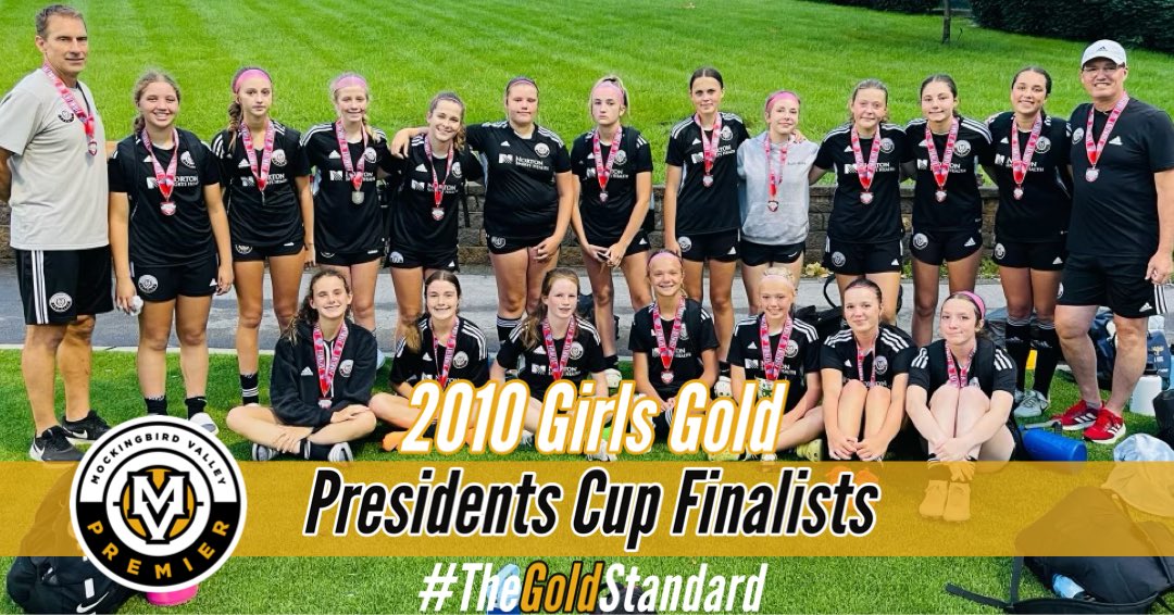 MVPremier's tweet photo. Congratulations to our 2010 Girls Gold team for ending their season as Kentucky Presidents Cup State Finalists! A PK shootout was the deciding stage. Great season ladies! #mvpremier #thegoldstandard https://t.co/ll6SMXOxFv