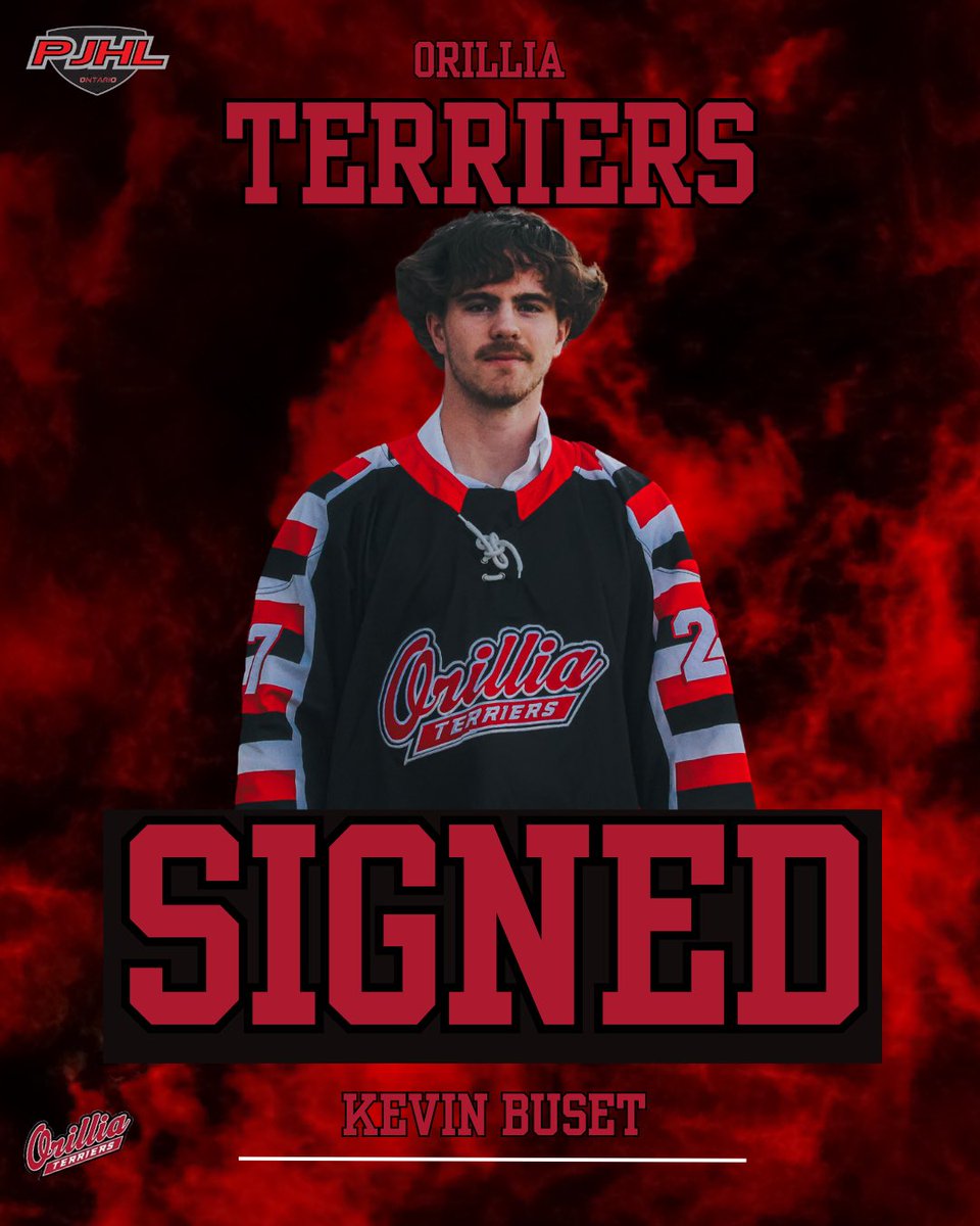 🚨 SIGNING ALERT 🚨 

The Orillia Terriers are pleased to announce we have signed ‘06 Kevin Buset ahead of the 2024 - 25 PJHL Season.

Welcome to Orillia Kevin
