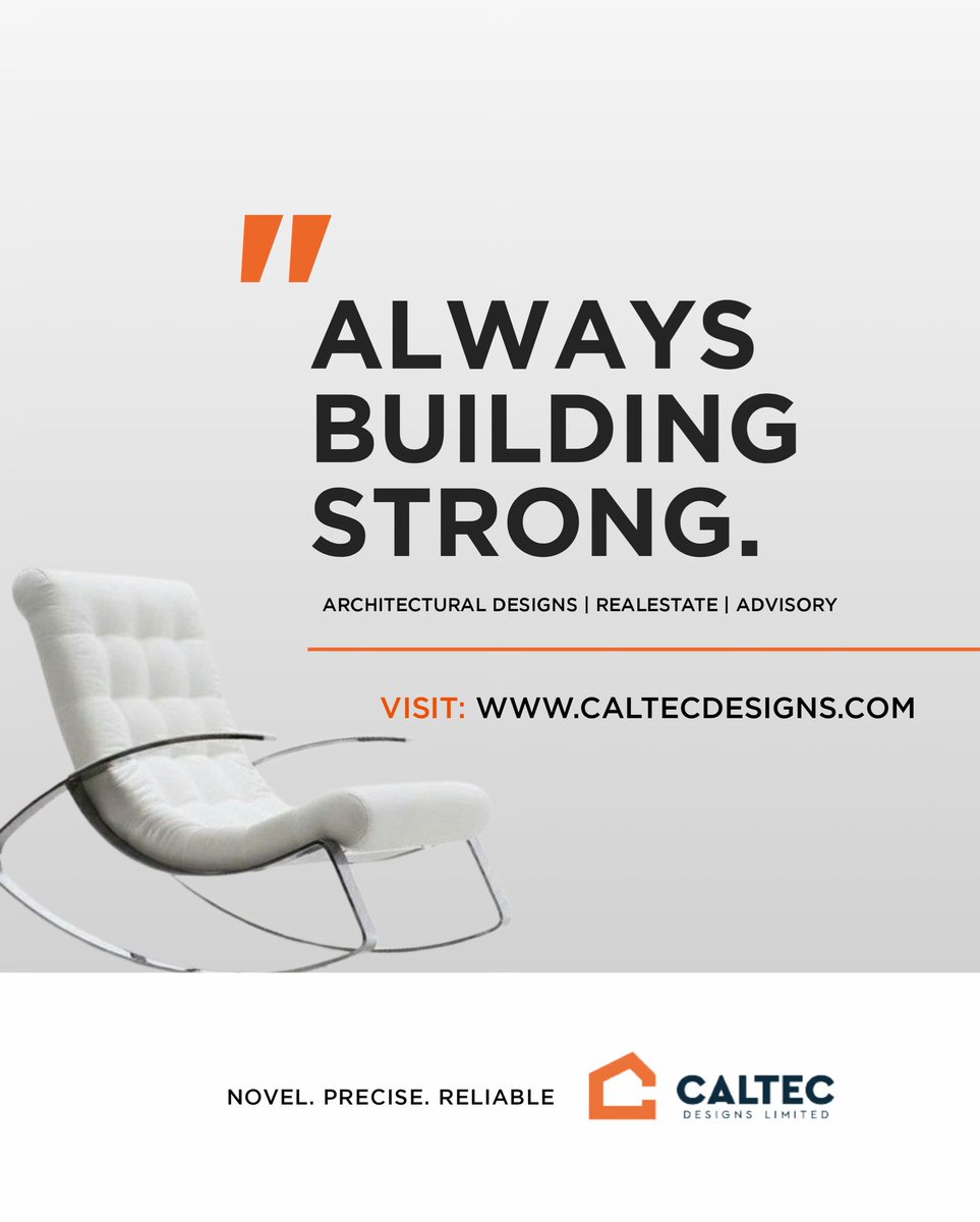 Caltecdesigns's tweet photo. "At @caltec_designs_ltd, we're always building strong foundations for your future. Trust us for top-tier construction, real estate, and architectural solutions that stand the test of time. #BuildingStrong #RealEstate #Architecture #ConstructionExcellence" https://t.co/mfkxKhepoR