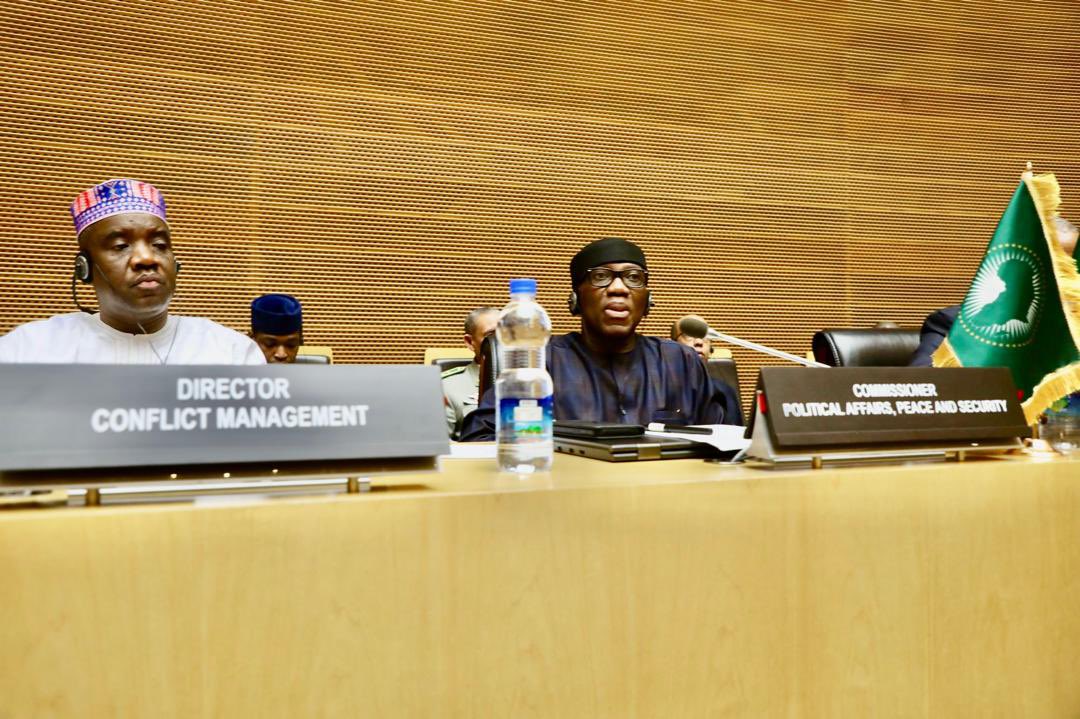 SarjohBah3's tweet photo. At the Ministerial #STCDSS, I called for inclusive governance in member states & equitable #multilateralism to address UCGs & mitigate the effects of threats such as fallouts of the Russia/Ukraine conflict & Israeli war in Gaza. These are critical to Africa’s security & stability https://t.co/n8wpAChCw7
