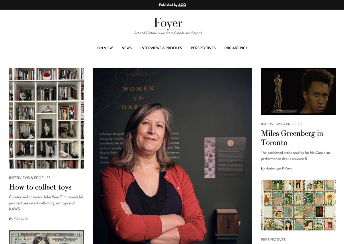 ReLab researcher Dr. Melanie McBride describes creating signature scents for @AGOtoronto's epic exhibit 'Making Her Mark' in her interview with AGO's Foyer Magazine: 
readfoyer.com/article/dr-mcb… 
More about the exhibit here: ago.ca/exhibitions/ma…
Making Her Mark runs until July 1.
