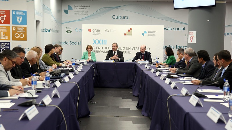 ANUIES's tweet photo. A fin de impulsar la cooperación Iberoamericana en educación superior, ciencia, tecnología, e innovación, la #ANUIES participa en el XXIII Pleno del Consejo Universitario Iberoamericano, #CUIB, con la anfitrionía de la @SEGIBdigital https://t.co/Foesgrzs6j