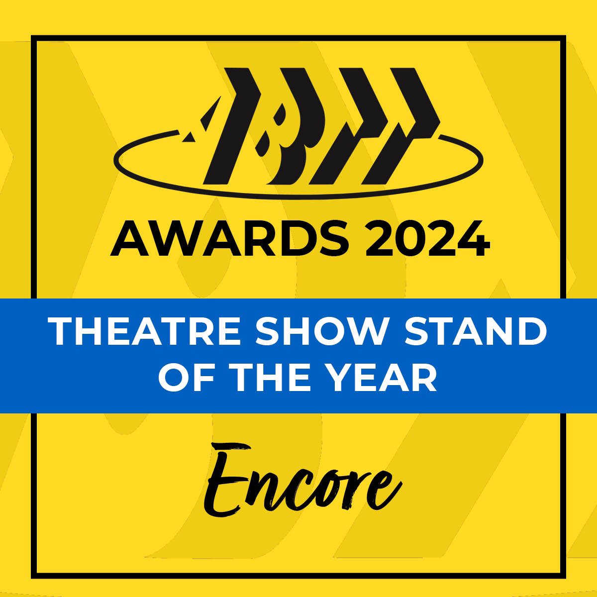 The ABTT (@theabtt) on Twitter photo The ‘ABTT Award for Theatre Show Stand Of The Year 2024’ goes to <a href="/EncoreEMEA/">Encore EMEA</a>.
#ABTTAwards #ABTT The ‘ABTT Award for Theatre Show Stand Of The Year 2024’ goes to <a href="/EncoreEMEA/">Encore EMEA</a>.
#ABTTAwards #ABTT