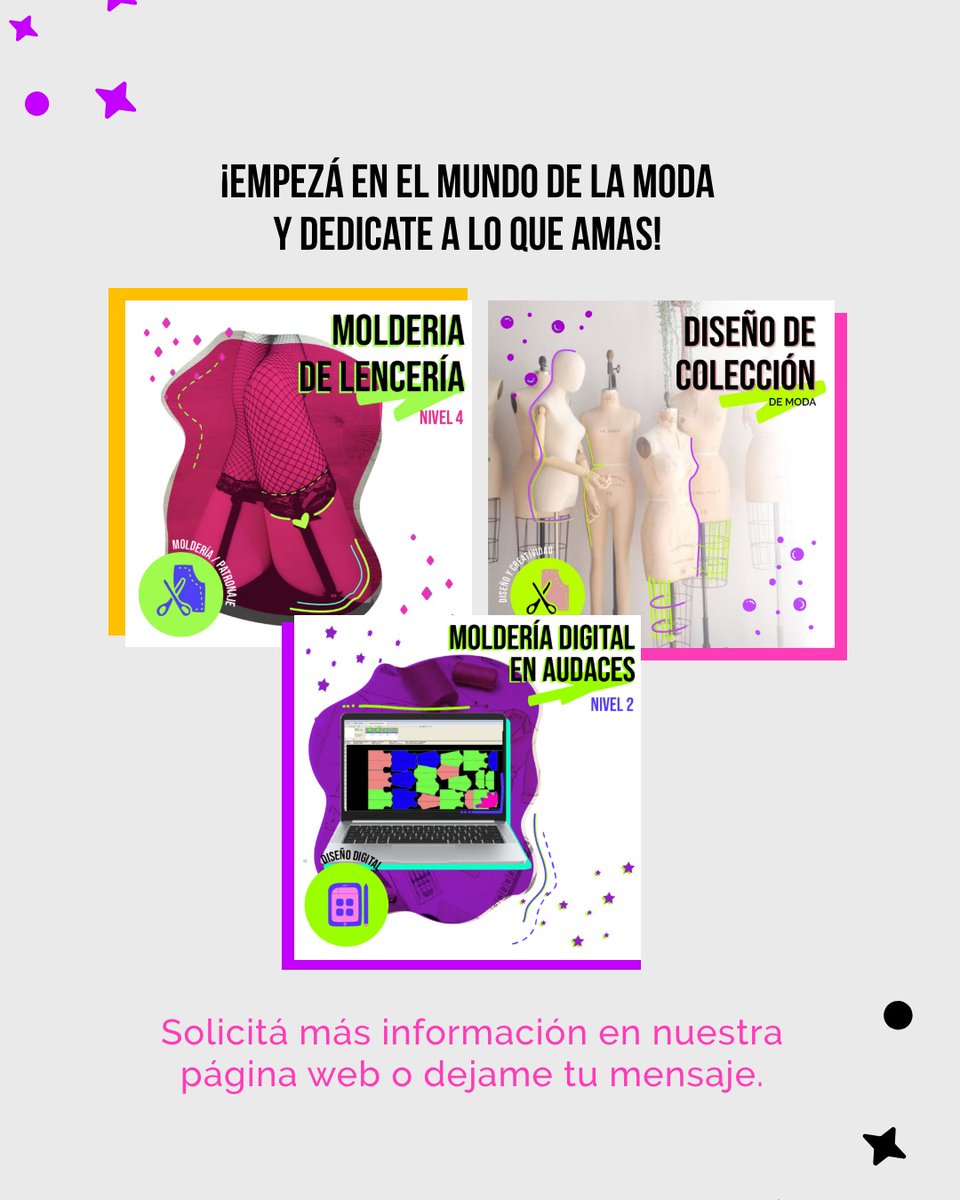 DaleModaa's tweet image. Hoy te comparto algunos trabajos prácticos de alumnas 🙌🏻

Si querés aprender y dedicarte al mundo de la moda, es tu oportunidad.

¡Sumate a nuestros cursos y carreras!

#blogdemoda #diseñodemoda #tendenciasdemoda
#cursodemoda #coreldraw #ilustracion  #diseñodemodadigital