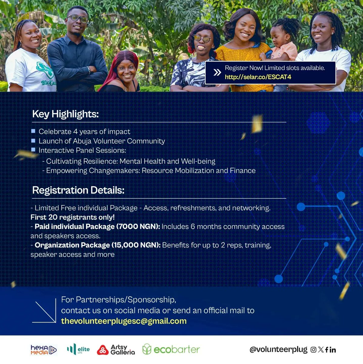 volunteerplug's tweet photo. 17 days to go!!!
Live in Abuja
4 years of Impact!!
Mind and Finance! This is a once in a lifetime event! Don't miss it!
Send us a DM to register or visit link in bio for more!
Remember we are your only Volunteer Plug!!
#ESCat4 #MindxFinance #thevolunteerplug https://t.co/G5zqRIYgcc