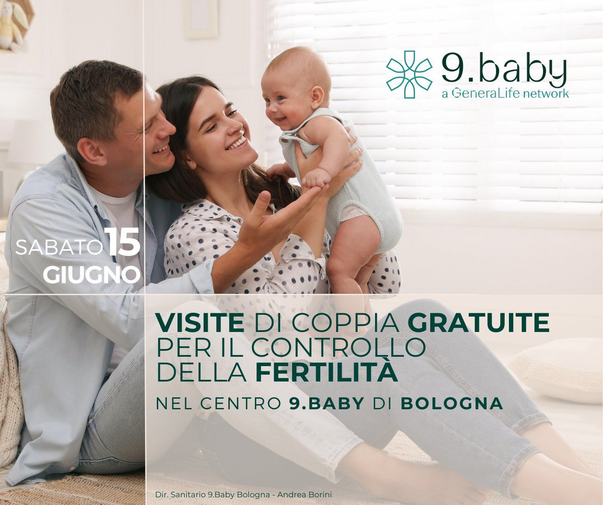 9puntobaby's tweet photo. Il 15/06 torna il #fertycheck:  i nostri medici sono a vostra disposizione per fare con voi il primo passo verso la genitorialità.
Per prenotare il vostro appuntamento, compilate il modulo che trovate a questo link: https://t.co/lyV1nsiJcH
Vi aspettiamo! https://t.co/5H1vWcuYEe