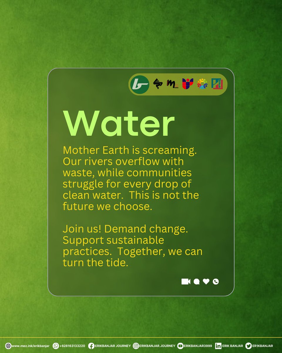 CvBanjar's tweet image. Join us! Demand change. Support sustainable practices.  Together, we can turn the tide.

#WorldEnvironmentDay
#StopWaterPrivatization 
#ProtectOurHeritage