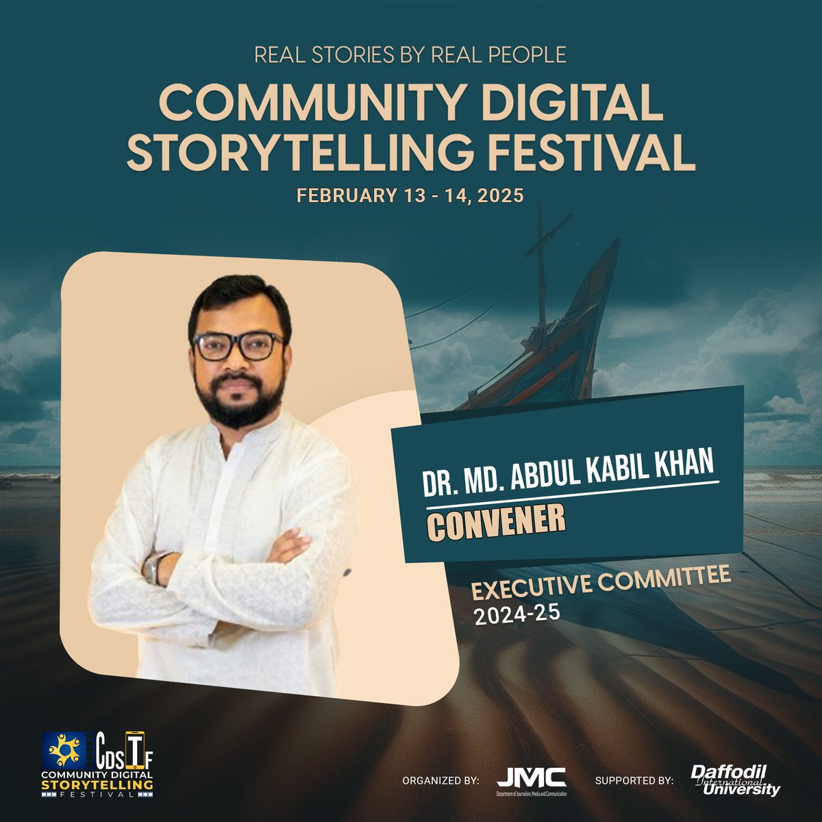 cdstf_2024's tweet photo. 👨💼 | Meet the brilliant minds behind the scenes - the Executive Committee members for the second season of the Community Digital Storytelling Festival - CDSTF, themed on 'Coastal Life'.
🎬 | The festival will be held on February 14-15, 2025.
#CDSTF2024 #CDSTF #DIU_CDSTF 🎬 https://t.co/3y5Gm04ajE