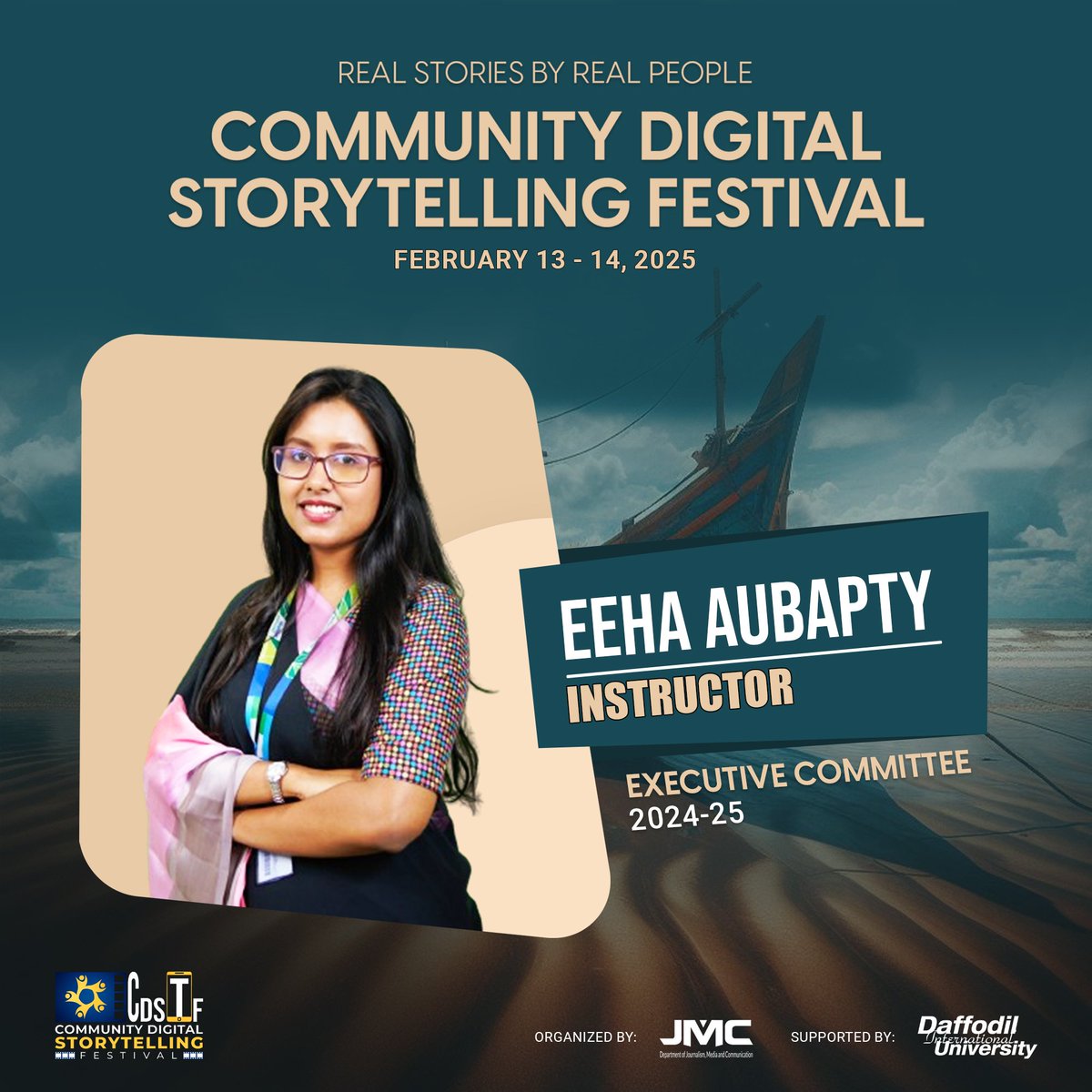 cdstf_2024's tweet photo. 👨💼 | Meet the brilliant minds behind the scenes - the Executive Committee members for the second season of the Community Digital Storytelling Festival - CDSTF, themed on 'Coastal Life'.
🎬 | The festival will be held on February 14-15, 2025.
#CDSTF2024 #CDSTF #DIU_CDSTF 🎬 https://t.co/3y5Gm04ajE