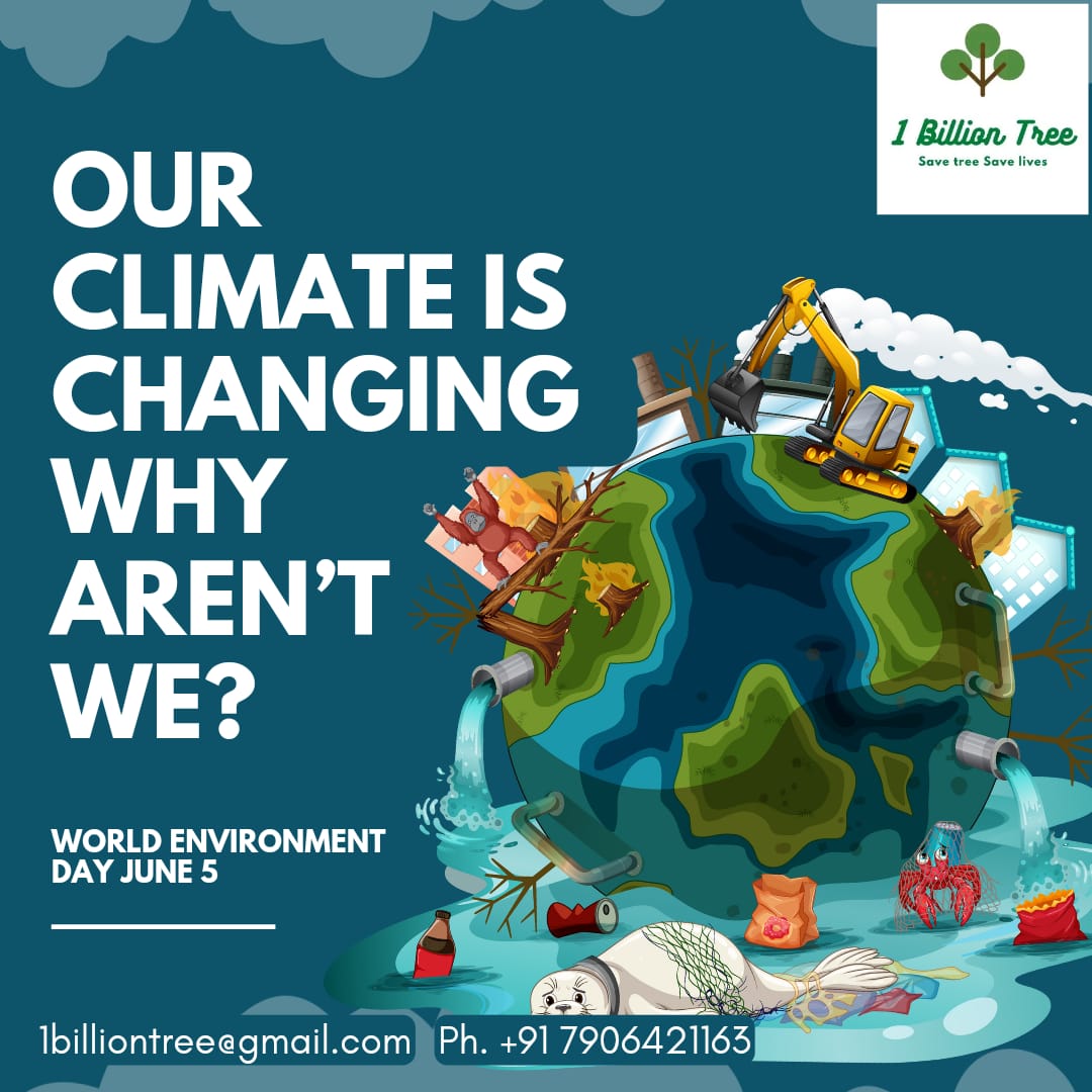 1billiontree's tweet image. On this #EnviornmentDay, we appeal to you all  to plant a #tree 
#1billiontree
#worldenviornmentday
#selfiewithatree
#climatechange #GlobalWarming @GretaThunberg @PTI_News @narendramodi @PMOIndia @DubaiDET