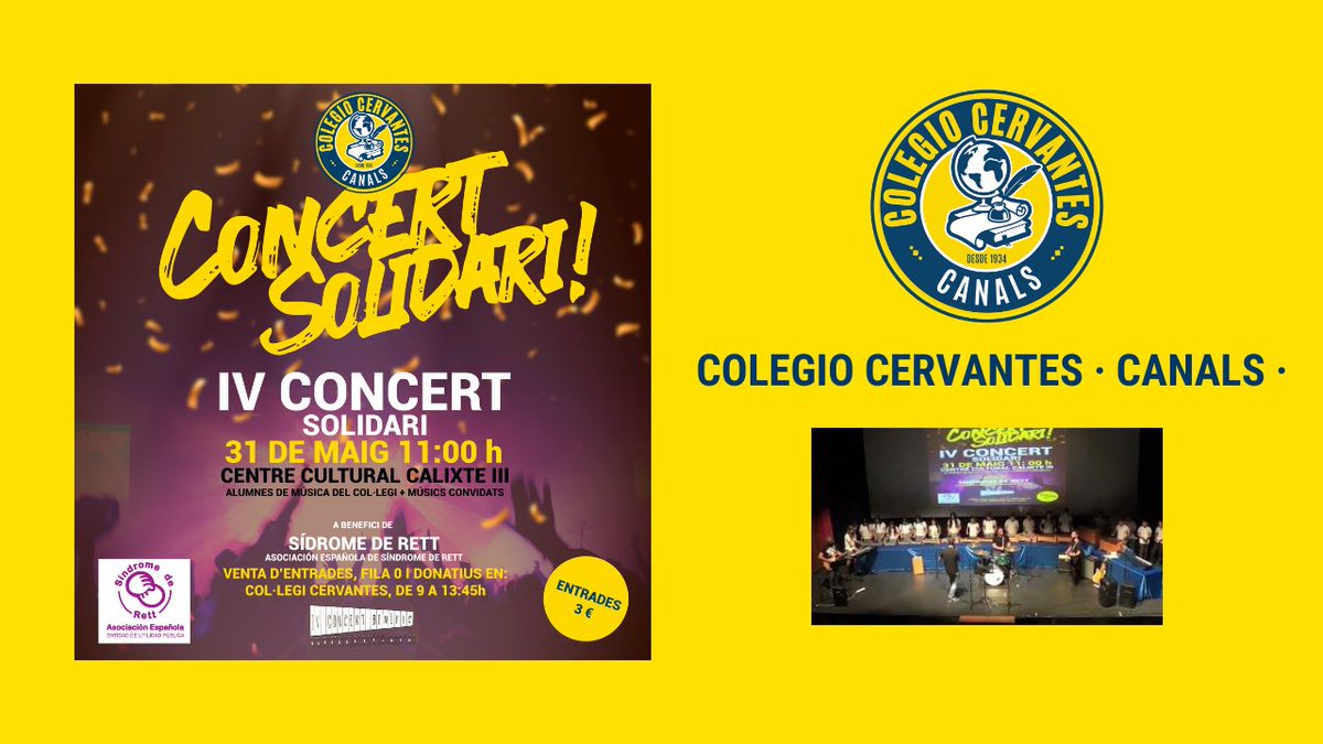 CanalsCervantes's tweet photo. El pasado 31 de mayo tuvo lugar el IV Concierto Benéfico del @canalscervantes.
Este año la recaudación fue para la @asociacionrett. Revive los mejores momentos en el siguiente enlace.
👇
https://t.co/0AoYpoLY5Q

Muchas gracias a todos los asistentes y colaboradores. https://t.co/m7zvlQay6M
