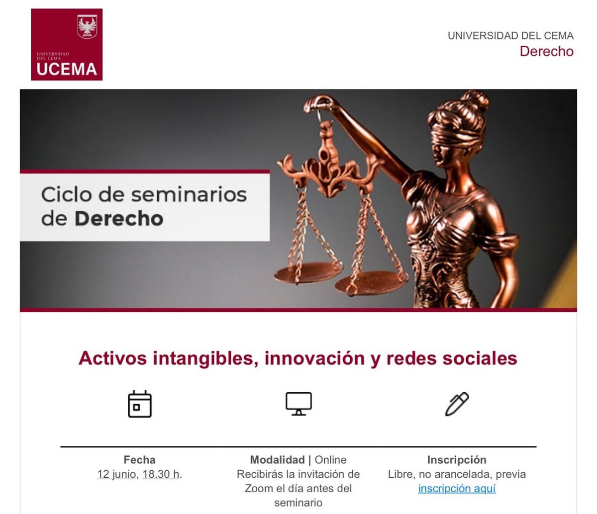 DaSilvaTabares's tweet photo. Seminario abierto y gratuito junto @UCEMA_edu “Activos intangibles, innovación y redes sociales” 

Introducción: ¿Cómo se constituye y transaccionan?
La tributación local e internacional
Startups, innovación y políticas públicas.

Link de inscripción:    https://t.co/5bwn2tux0I https://t.co/hqNQGGG863