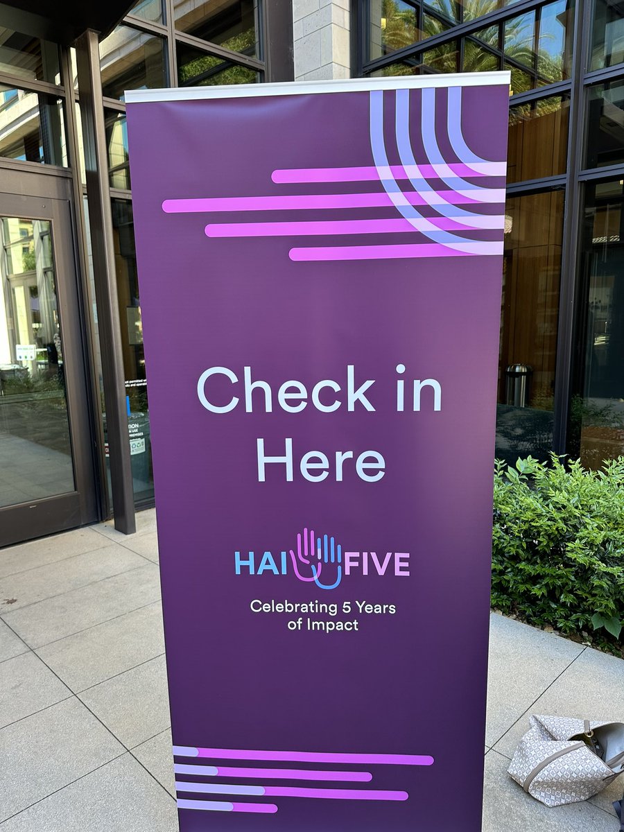 TorroStephen's tweet photo. Looking forward to today at @StanfordHAI #HAIfive conference @Stanford https://t.co/vGqheayHfM